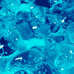 blue gel macro closeup