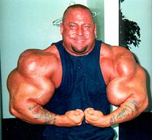 Steroid guy arms