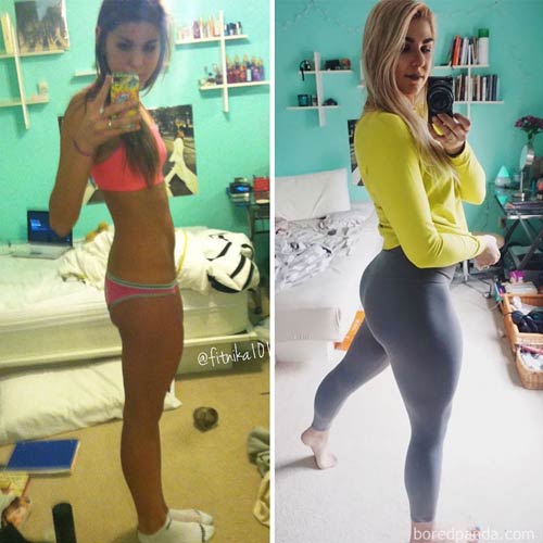 boredpanda fitnika101 4 years 40 lbs before and after exercise program