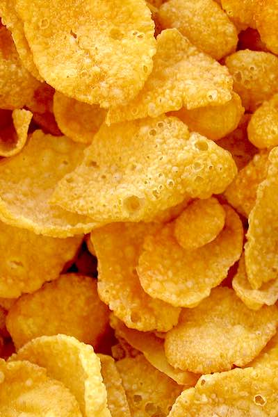 ultra-processed food danger corn flakes closeup