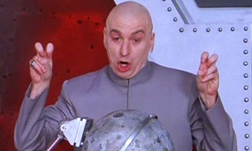 mike myers dr. evil laser airquotes