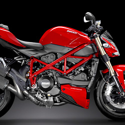 ducati street fighter 848 motorcycle red & black
