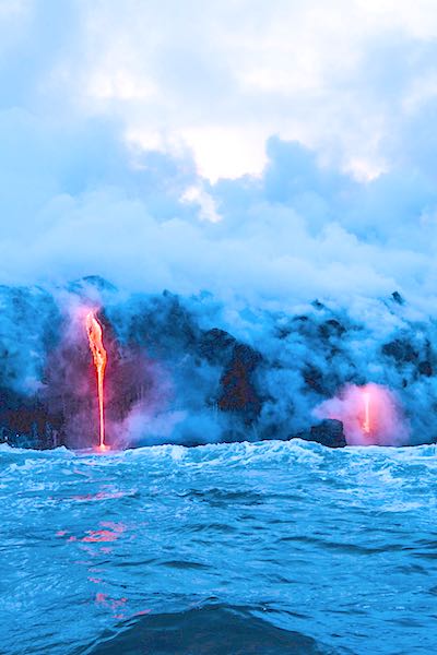 coronavirus second wave lava into ocean