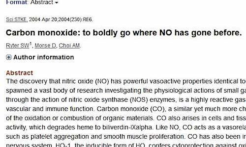 @UFVLibrary carbon monoxide to boldly go where NO has gone before